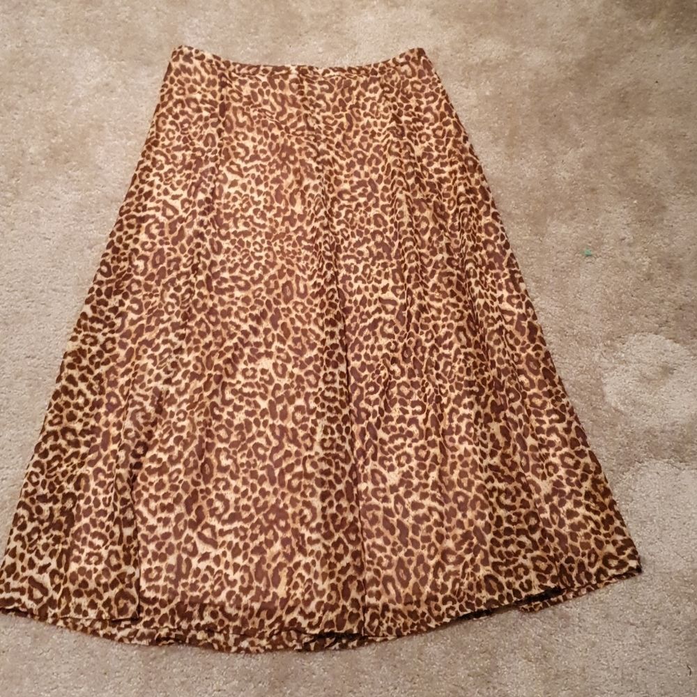 Cato's Ladies Leopard Maxi Skirt sz 12